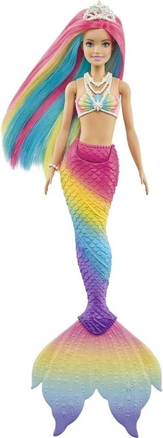 BARBIE DREAMTOPIA RAINBOW Magic Mermaid Doll with Rainbow Hair and