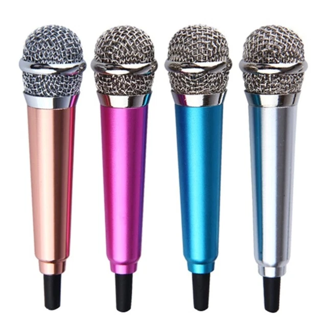 Mini Portable Stereo Studio Mic KTV Karaoke Wired Handheld Microphone for Phone