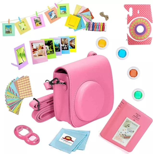 44 PC Set: Case, Filters, Album, Frames, for Fujifilm Instax Mini 9,