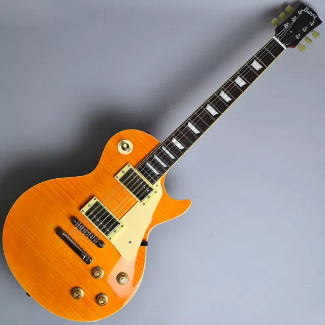 BURNY SRLG55 VINTAGE Les Paul Type Electric Guitar Gold Top