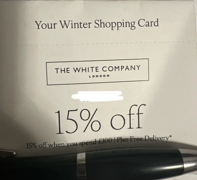 the white company 15% Off Discount Voucher When Spend £100 and Over