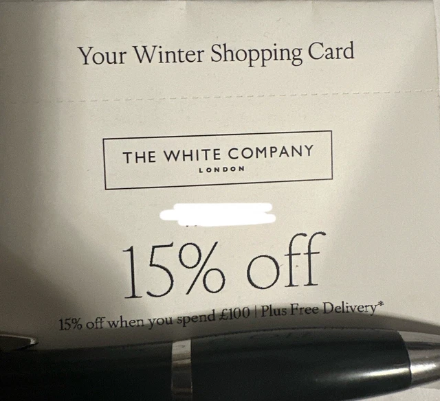 the white company 15% Off Discount Voucher When Spend £100 and Over