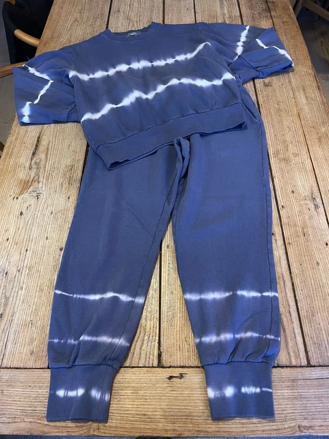 Felpa e set jogger super refrigerati GAP FELPE blu cravatta tintura, piccola