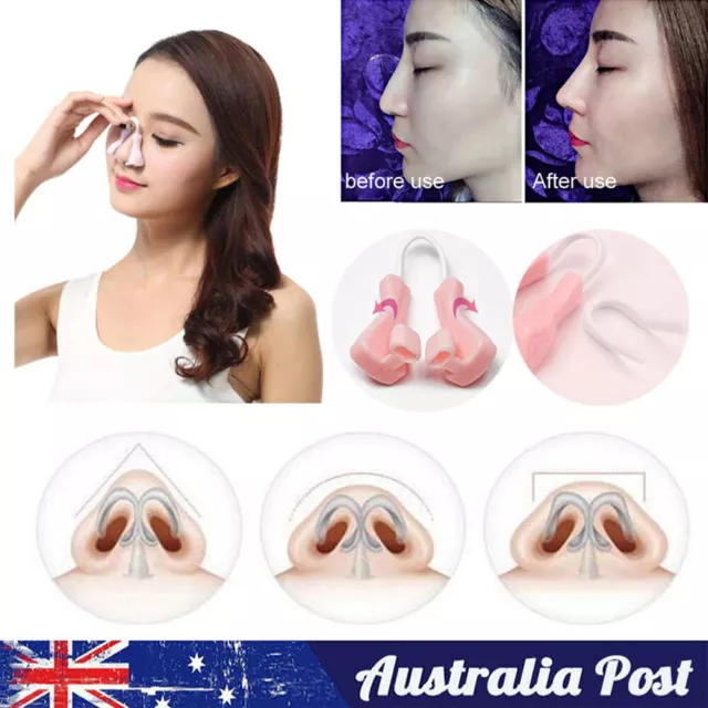 6pcs/set Beauty Nose Up Lifting Bridge Shaper Nose Clip Nose Bridge  Straightening Nose Curler Massage Tool Nose Shaping Clip