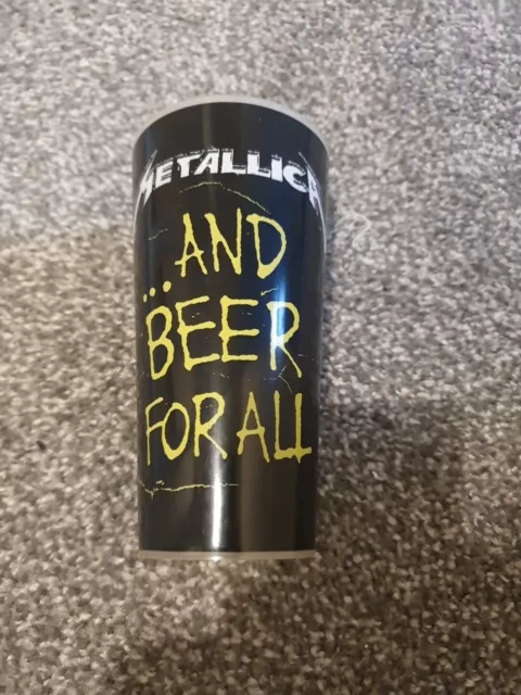 METALLICA "And Beer For All" Pint Plastic Cup WorldWired Tour 2019 Souvenir