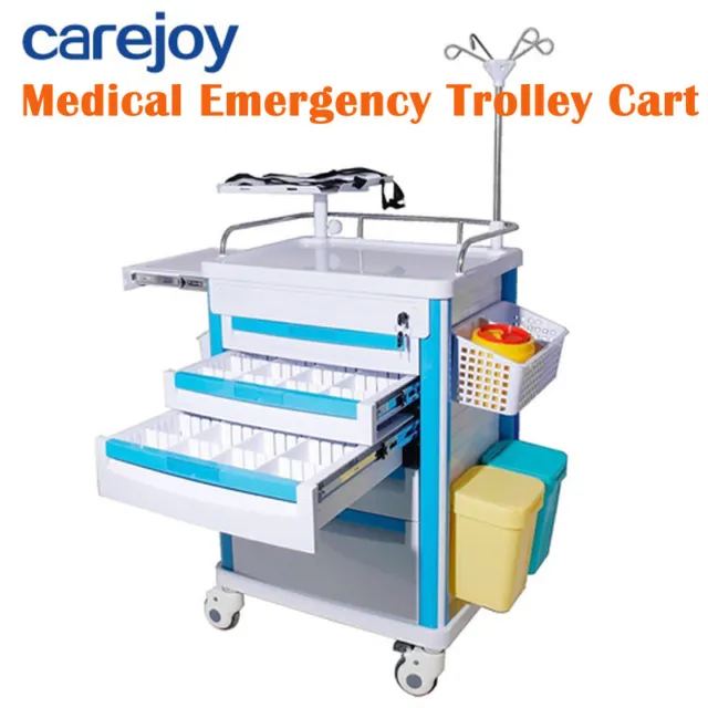 Carejoy Medical Emergency Rolling Trolley Cart Movable Operating Room Trolley CE