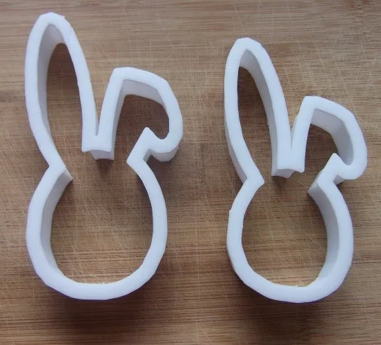 Rabbit Bunny Head Shape Cookie Cutter Biscuit Fondant Pastry Stencil Easter