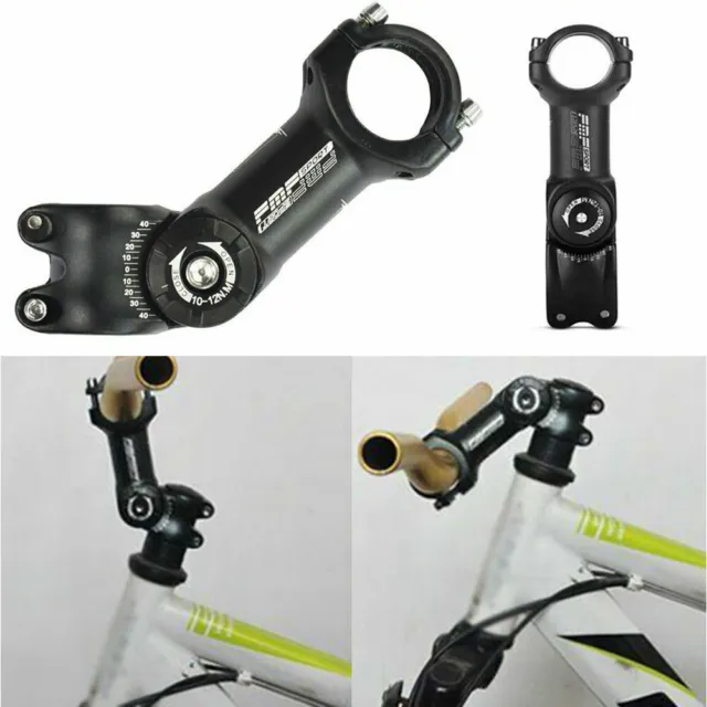 25.4/31.8mm Mountain Road Bike Stem Riser Adjustable MTB Bicycle Handlebar NEW