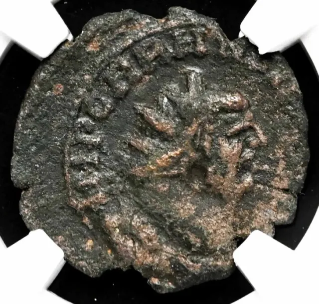 Carausius Romano-British Roman Empire AD 286-293 Denarius, NGC F, SHARP PORTRAIT