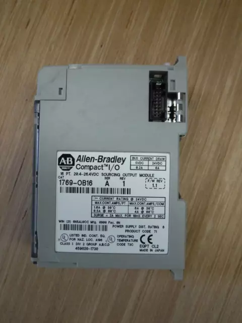 Allen Bradley 1769-OB16 Compact I/o Output Module Ser A Rev 1 USED- EXPRESS SHIP 2