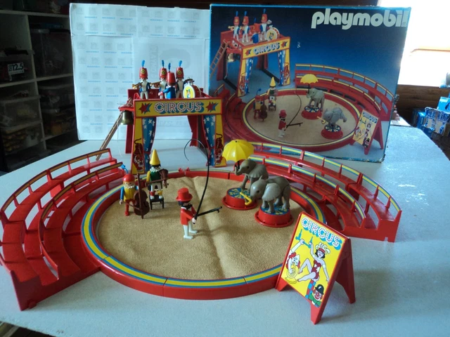 PLAYMOBIL vintage city cirque chapeau rouge orchestre musiciens set