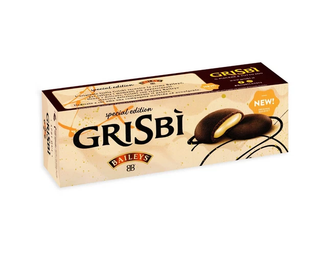 Grisbi Baileys Special Edition Biscotto al Cacao Ripieno di Crema Baileys 112g