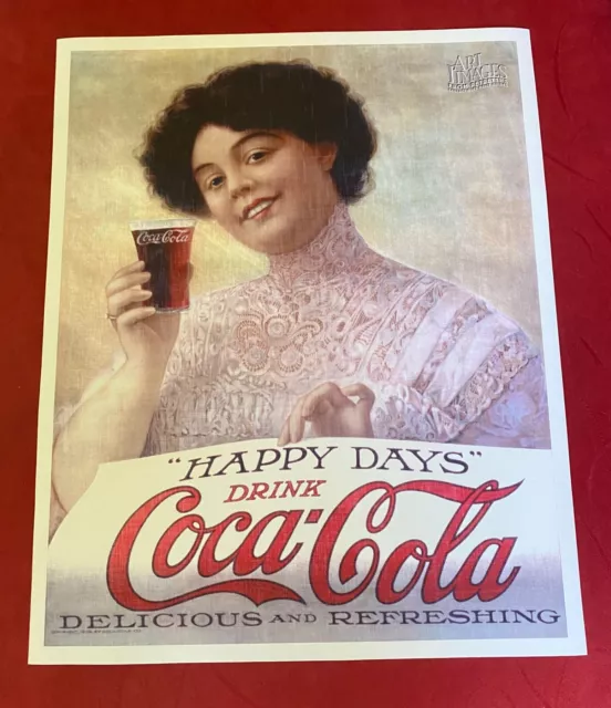 Coca Cola 1910 Happy Days Limited Edition Canvas Print Allan Petretti LAST ONE