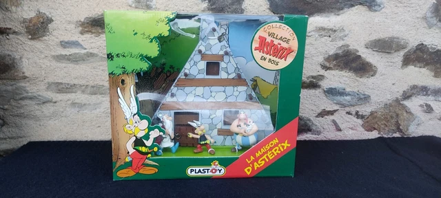 La Maison D’Astérix En Bois – Jeu De Construction + 3 Figurines Plastoy