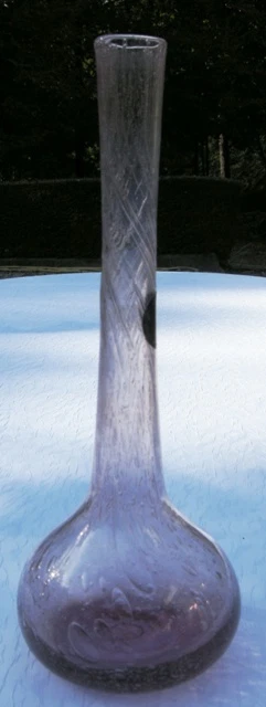 Joli Vase Soliflore En Verre Bulle Verrerie Marais Riom