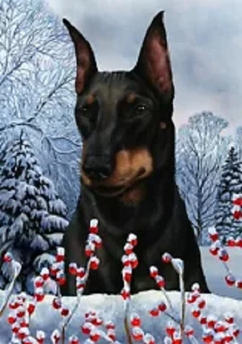 Winter House Flag - Manchester Terrier 15249