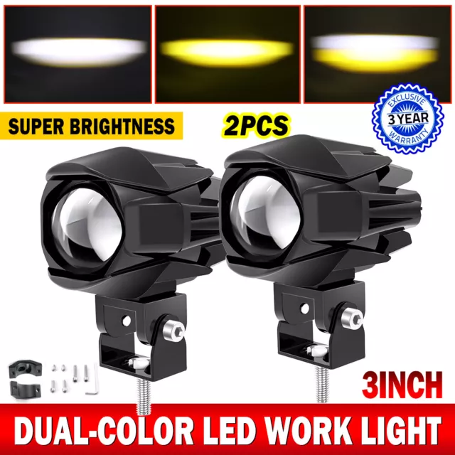 2x 120W LED Feux de Travail 12/24V Phare Projecteur 4X4 Moto Camion Hors Route