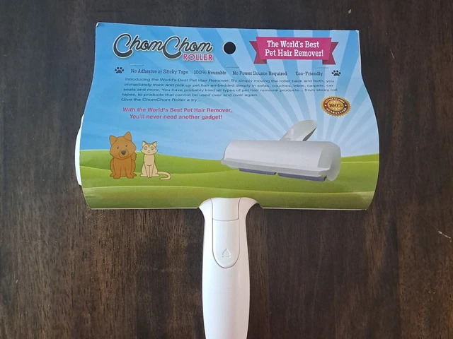 ChomChom Roller Dog and Cat Hair Remover. No More Tape. Reusable!