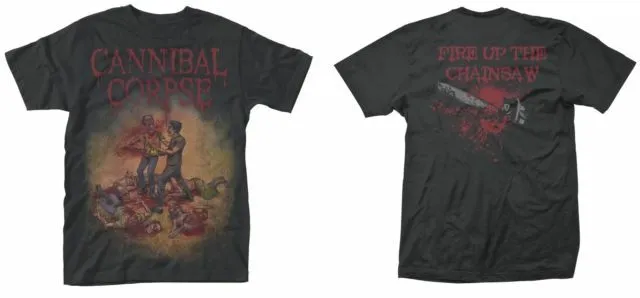 CANNIBAL CORPSE T-Shirt Chainsaw - Taglia/Size M - OFFICIAL MERCHANDISE