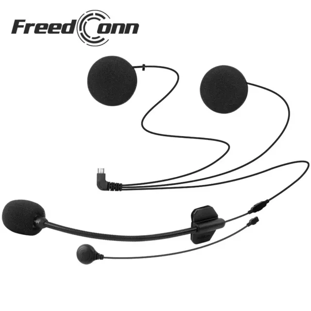 FreedConn Mic/microphone 5 pin Bluetooth hard Cable Intercom Headset Earpiece