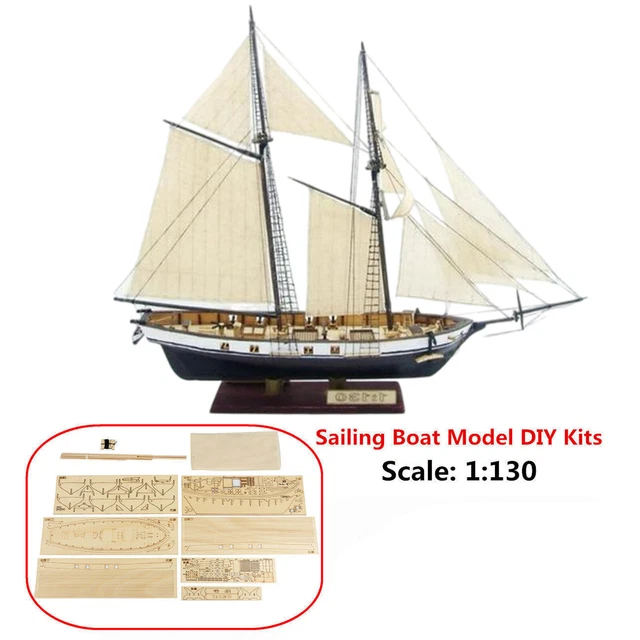 DIY SHIP ASSEMBLY Model 1130 Scale Classical Wooden Sailing Boat Wood