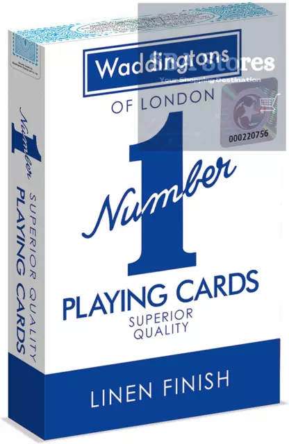 Waddingtons Classic No.1 Playing Cards 1 Pack only - Random Colour