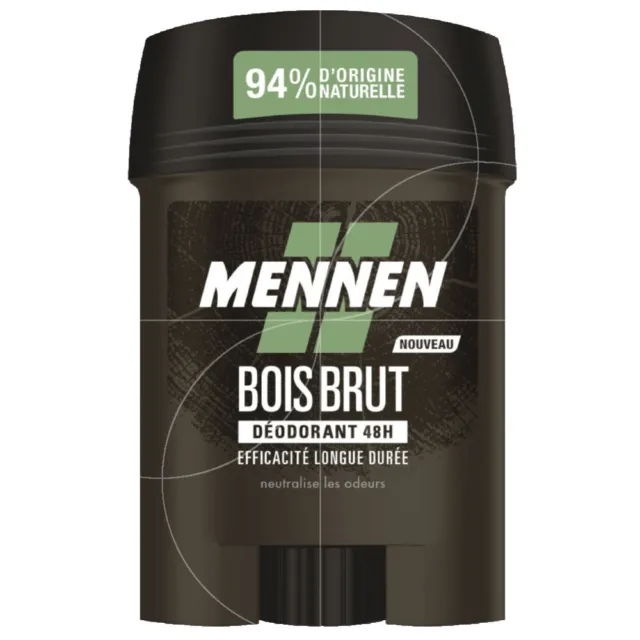 Mennen - Déodorant stick Bois brut 48h - 50ml