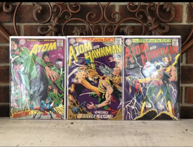 Silver Age Comics! The Atom And Hawkman 38,39,&40!