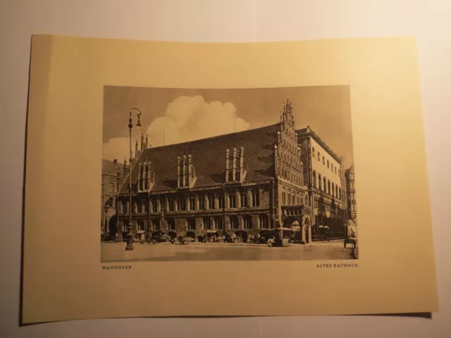 Hannover - Altes Rathaus / Kupfertiefdruck