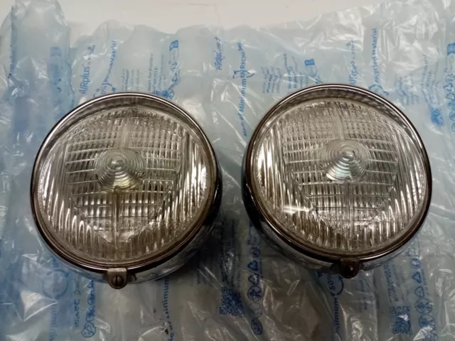 NEUF paire PHARE MARCHAL FERRARI 250 LUSSO PEUGEOT 403 SIMCA VERSAILLES 670 680