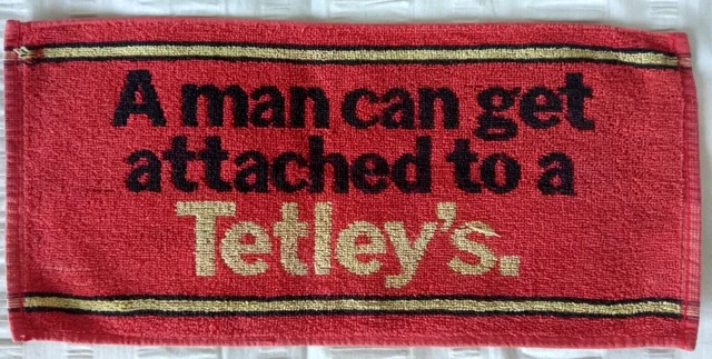 Tetleys Bitter Beer Towel - A Man Can Get Attached to a Tetleys Mat 43cm x 21cm
