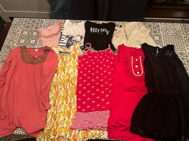 Girls Clothes Bundle Age 10yrs Dress Playsuits Shorts Skirt 9 items