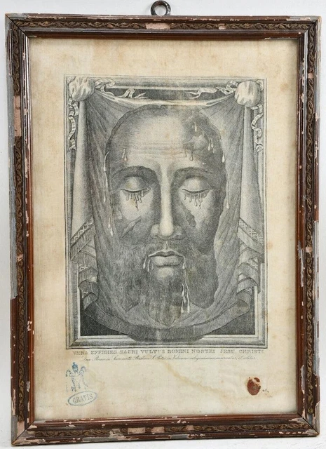TRUE HOLY FACE of Christ Veronica’s VEIL Sudarium MANDYLION RELIC Wax