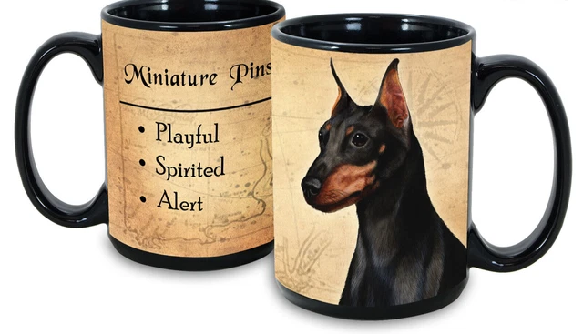 Black and Tan Miniature Pinscher Faithful Friends Mug