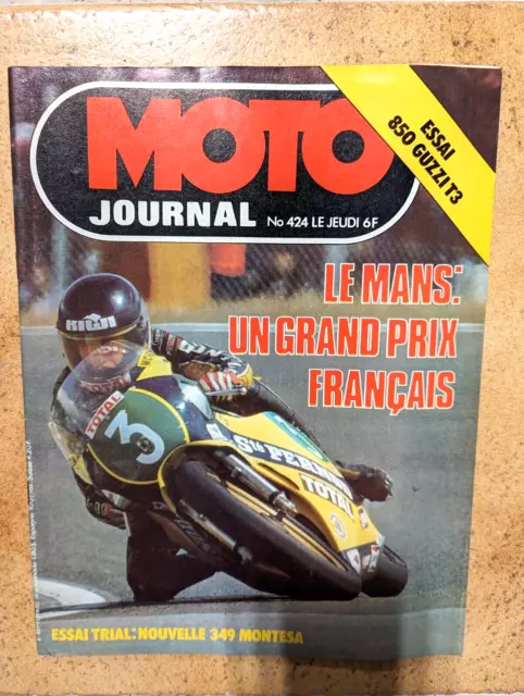 MOTO JOURNAL N° 424  850 Guzzi T3 1979 sans poster