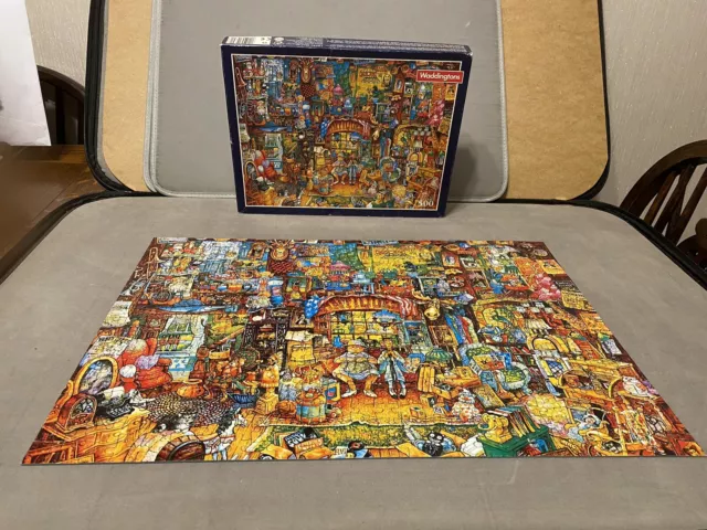 Beautiful Vintage 500 Piece Jigsaw Puzzle By Waddingtons Antiques VGC Complete