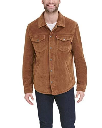 Levi's Men's Faux Leather Shirt Jacket - Choose SZ/color