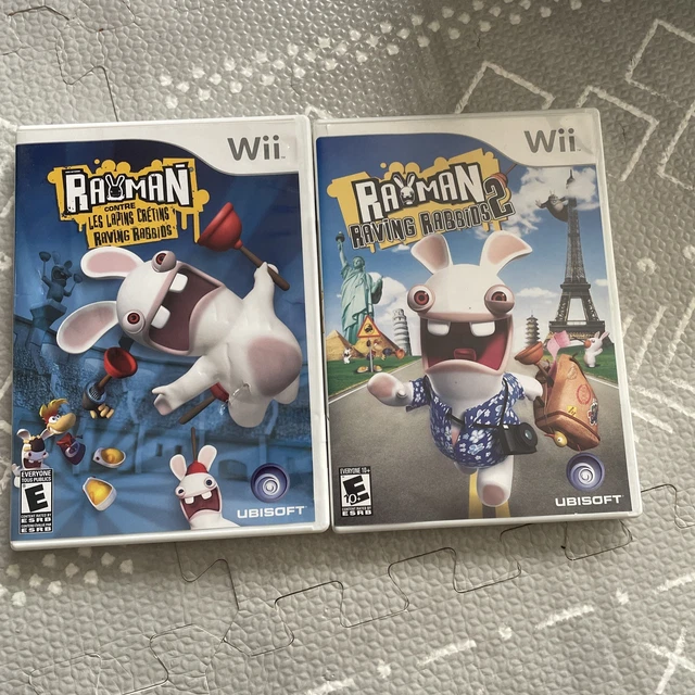 RAYMAN RAVING RABBIDS 1 and 2 Wii Game Bundle (Nintendo Wii, 2006) £7. ...