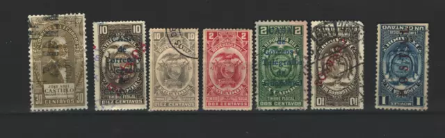 ECUADOR  Latin America Collection  USED UNCHECKED STAMP ON PAGE  LOT (ECUA 234)