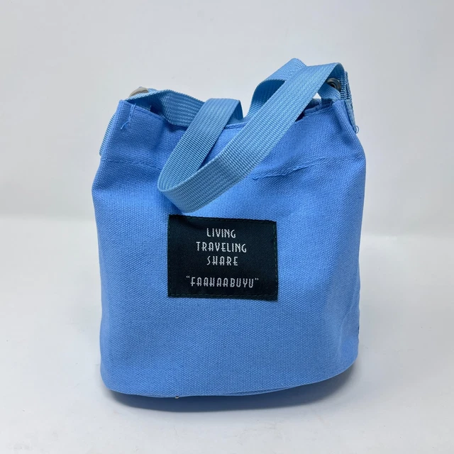 Living Traveling Share Women's Mini Canvas Tote Bag Convertible Crossbody NEW 12