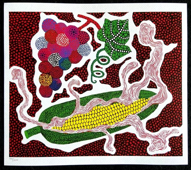 Yayoi Kusama, Litografía Mori Arte Museum 2011 , 200 Ex ( Kaws Murakami Koons )