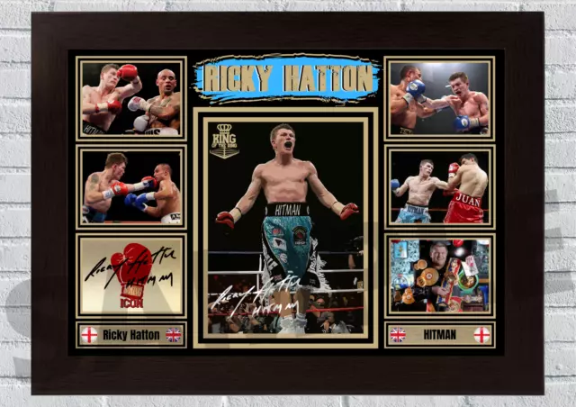 Ricky Hitman Hatton British Boxing Legend memorabilia/collectable signed #230