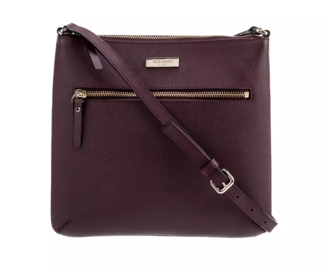 Kate Spade Laurel Way Rima Dark Purple Crossbody Shoulder Bag Handbag Purse