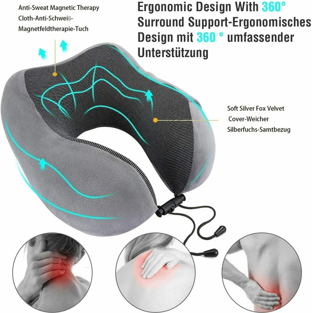 Neck Pillow Memory Foam U-Shaped Pillow Travel Pillow Neck Support Pad