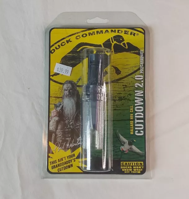 DUCK COMMANDER Cut-Down 2.0 Polycarbonate Classic Double Reed Duck Call