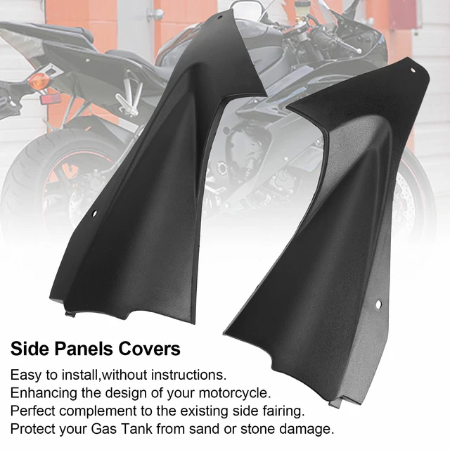 Gas Fuel Tank Side Cover Fairing Panel Cowl Trim for Yamaha YZF R6 2006-2007 BLK