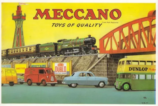 Railway Postcard Meccano Toys of Quality Hornby Dublo Diny etc Mayfair Cards