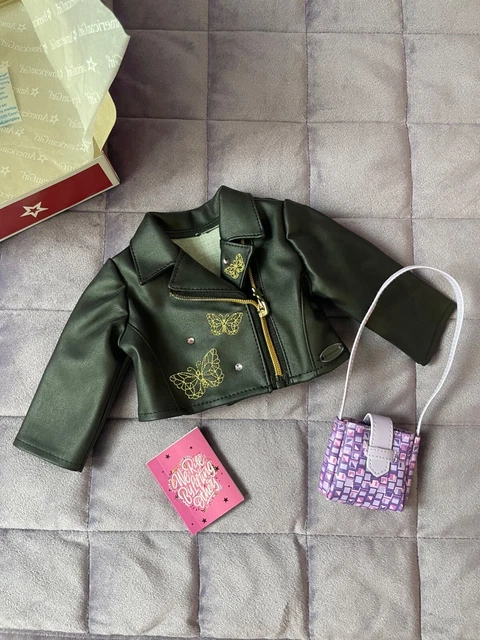 AMERICAN GIRL Makena's Accessories Outfit Set NEW in Box Leather Jacket Retired