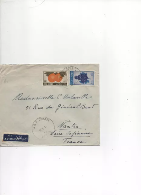 LOT  110: lettre : liban