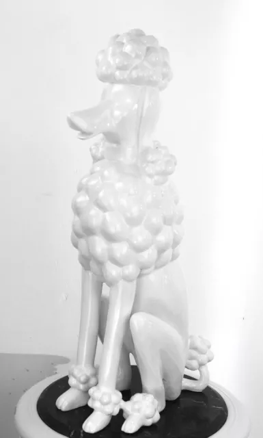 Casa Padrino Luxus Deko Figur Hund Bulldogge Weiß / Mehrfarbig H